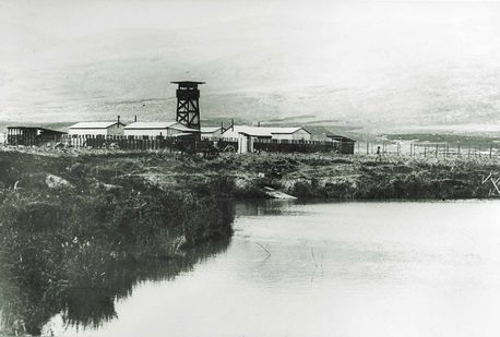 תל עמל (לימים ניר דוד), ראשון יישובי חומה ומגדל. צילום: ארכיון הצילומים של קק''ל