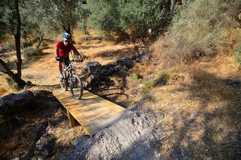 גשרון עץ לרווחת הרוכבים. צילום: רונן גולן