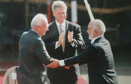 טקס חתימת הסכם השלום עם ירדן. פלאש 90, ארכיון הצילומים של קקל