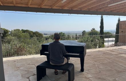 פרגולה להתכנסות ותצפית על הסביבה. צילום: אדוה קימלפלד
