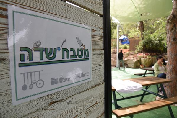 חדר אוכל שדה בשטח הגיחה.  צילום: אדוה קימלפלד, ארכיון הצילומים של קקל
