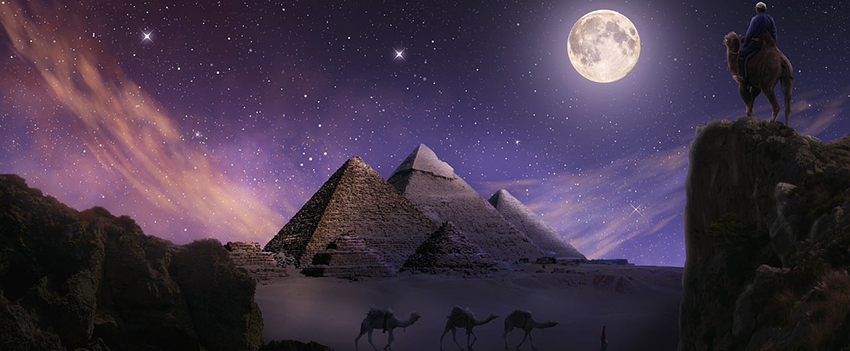 הלילה בכל התרבויות הוא זמן של מפגשים עם שדים ורוחות וגם של נבואות ואירועים דרמטיים. תמונה:  Peter Fischer from Pixabay