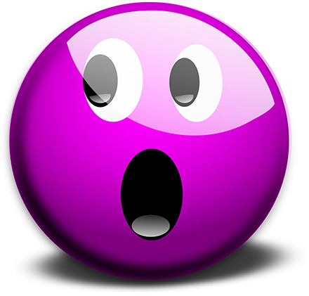 איור אימוג'י מופתע. pixabay