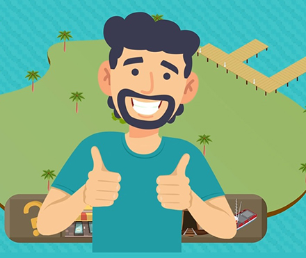 תמונה מתוך הסרטון "האי של צחי"