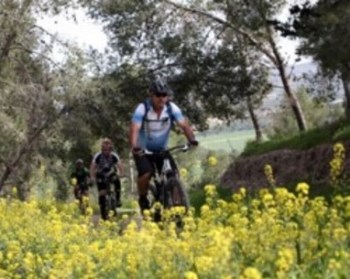 חיידק שהפך לתחביב רציני. גידי והאופניים על שבילי קקל. צילום: יוסי זמיר