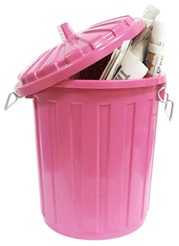 פח אשפה מלא