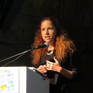 חכ סתיו שפיר בוועידה. צילום: יואב דביר