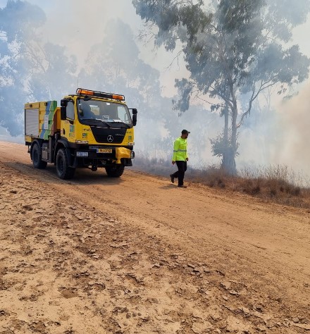 כבאית קקל בשטח. צילום: ארכיון הצילומים של קקל