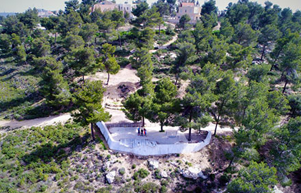 מצפור רובינשטיין ביער עמינדב. צילום: כאמל עליאן, ארכיון הצילומים של קקל