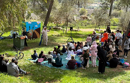 פורים ביער קהילתי מצפה נפתוח. צילום: יעל בר און