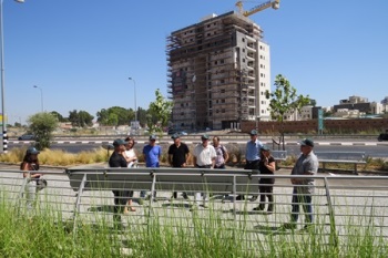 משתתפי סדנת המחקר בסיור בביופילטר ברמלה. צילום: יואב דביר