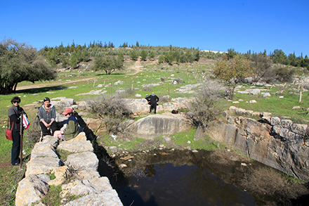 בריכת בקעת הנזירים ביער בן שמן. צילום: יעקב שקולניק, ארכיון הצילומים של קקל