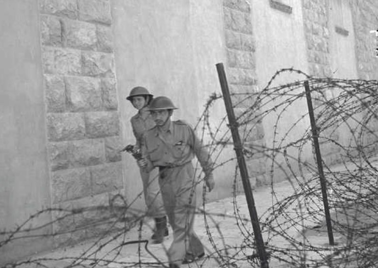 חיילים עבריים בירושלים. צילום: רודולף יונס, ארכיון הצילומים של קק"ל