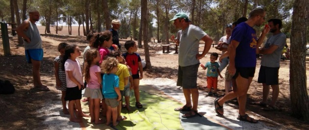 ילדים, מי יודע איפה זה עתניאל על המפה? צילום: מחלקת תכניות חינוך בפריפריה