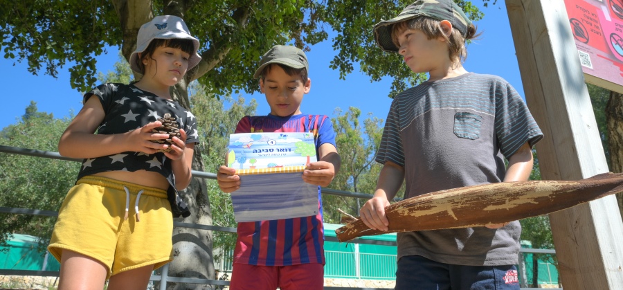 פעילות הניידת החינוכית דואר סביבה. צילום: מיכאל חורי, ארכיון הצילומים של קקל