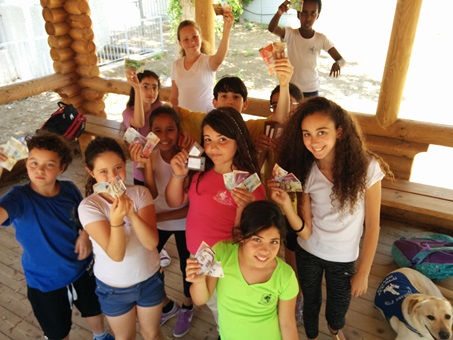 תלמידי ביס בן גוריון מקריית מוצקין במהלך הפעילות. צילום באדיבות זכריה דנציגר