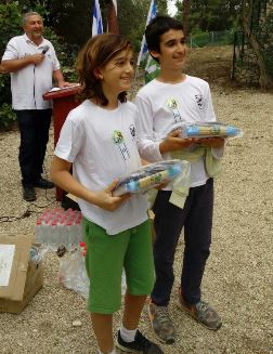 הזוכים במקום השלישי: תלמידי ביס שלום עליכם מבצת. צילום: מישב רצאבי