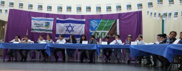 למדו והפנימו מעל למאה מושגי יסוד הקשורים לציונות, אדם וסביבה. משתתפי החידון בפעולה. צילום באדיבות חגית אוחנה ורועי מרסיאנו