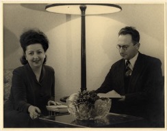 פלה וחיים פרלמן ב-1946