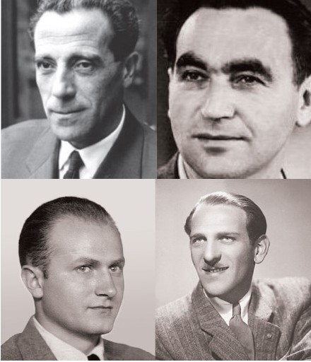 למעלה: ורבה (מימין) ווצלר. למטה: רוסין (מימין) ומורדוביץ.