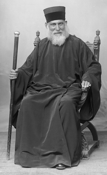 הרב משה שמעון פסח. מהדמויות המרשימות ביהדות יוון. צילום באדיבות Volos Municipal Center for History and Documentation and Dr Ilias Pessach 