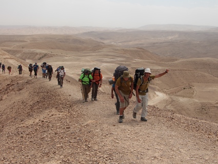 קדצניקים צועדים במדבר