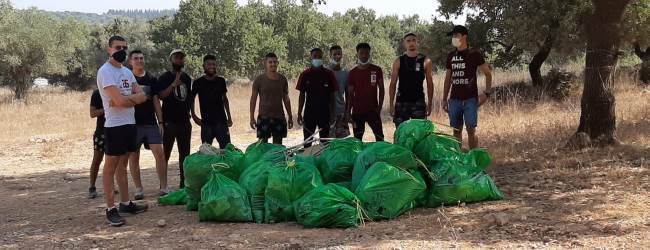 ועכשיו יער ציפורי נקי... צילום באדיבות מכינת תפארת גור אריה