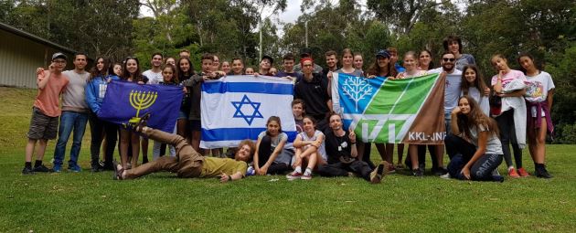 להתראות בשנה הבאה. חניכי תנועות הנוער האוסטרליות בפעילות של קקל. צילום: שי ישראל, קקל אוסטרליה