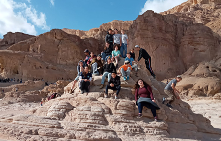 טיול במסגרת סמינר מנהיגות של מעוף. צילום רועי מרסיאנו, ארכיון הצילומים של קקל