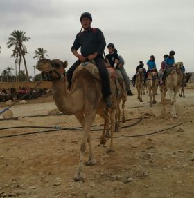 משיאי הטיול: טיול גמלים. צילום: רותי ביטון, מנהלת יחידת הנוער, מצפה רמון