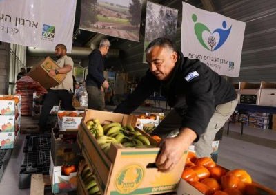 ממשיכים במסורת של חלוקת סלי מזון. צילום: אדי ישראל, ארכיון הצילומים של קקל