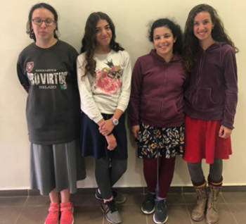 הנערות שפועלות למען פתרון בעיית הרעב באתיופיה. זכו בגמר! צילום באדיבות הקבוצה