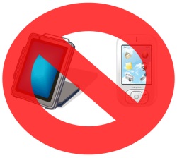 איור: אסור טבלט וטלפון