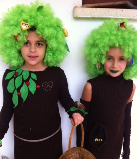 עץ הדעת ועץ החיים. מתוך תחרות התחפושות של אתר חינוך וקהילה