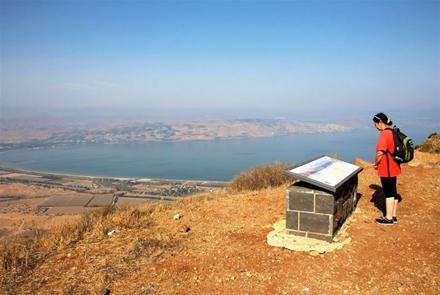 560 מטר מעל הכינרת. הר נמרון. צילום: יעקב שקולניק, ארכיון הצילומים של קקל