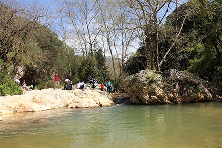 נחל כזיב ליד עין טמיר. צילום: יעקב שקולניק, ארכיון הצילומים של קקל