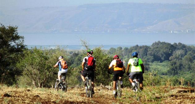 דיווש מעל נופי הכנרת. צילום: גיא חלמיש