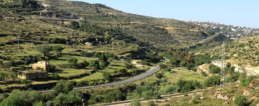 אזור עין ח'אניה בעמק רפאים. מבט מלמעלה. צילום: יעקב שקולניק