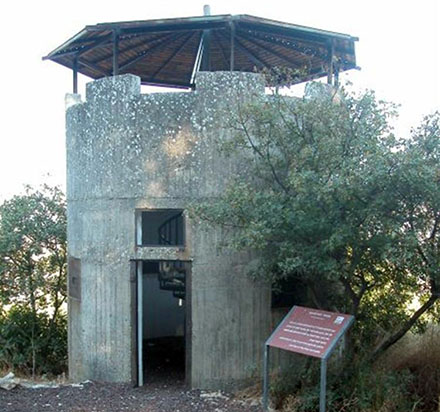 עמדת הפילבוקס שהשתמרה וצופה על הדרך למצודת ישע. צילום: יעקב שקולניק