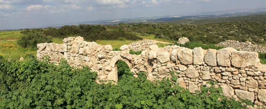חורבת צורה. הצורה השתמרה להפליא. צילום: יעקב שקולניק, ארכיון הצילומים של קקל