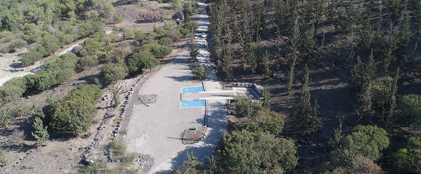 יער מנחמיה ודרך הנוף העוברת בו. צילום: כאמל עליאן, ארכיון הצילומים של קקל