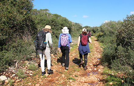 מטיילות במסלול. צילום: יעקב שקולניק, ארכיון הצילומים של קקל