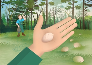 זרע על כף יד