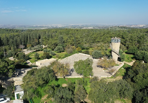 מצפה מודיעין. צילום: טי.אס.אר צילום אווירי, ארכיון הצילומים של קקל