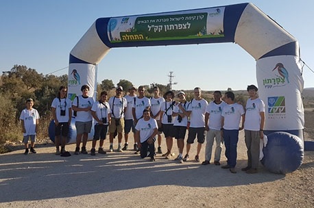 נקודת הזינוק לצפרתון המקצועי בפארק ירוחם. צילום: עובדי קק"ל