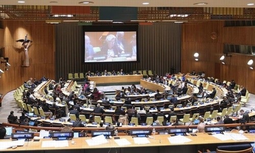 דיון בפורום הייעור ה-13 של האו"ם (UNFF13).  צילום: משלחת קק"ל