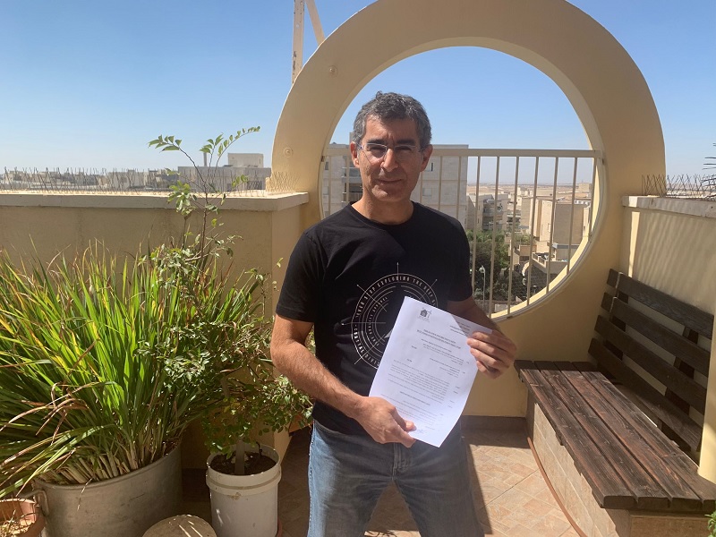 ד"ר יובל גנות מוביל התהליך בבניין באר שבע. צילום: יעל פארן