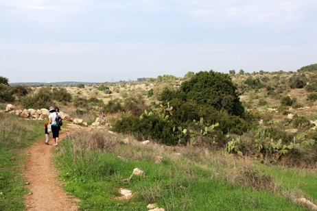 שביל הבארות בפארק בריטניה. צילום: יעקב שקולניק, ארכיון צילומי קקל