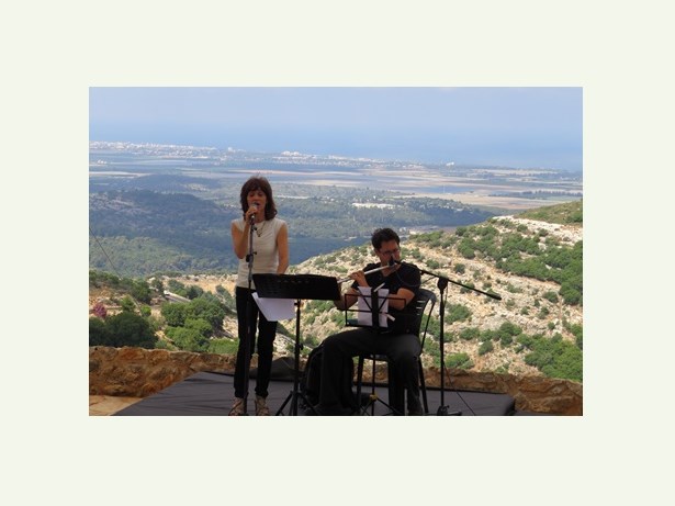 קטע נגינה בטקס חנוכת המצפה. צילום: יואב דביר