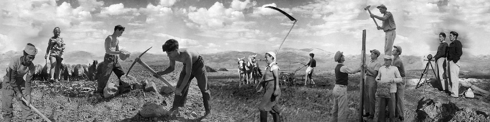 אימא אדמה. צילומים: אפרים אילני, יעקב רוזנר, יצחק ברדי, שוורץ, לזר דונר, אברהם מלבסקי - ארכיון הצילומים של קק”ל